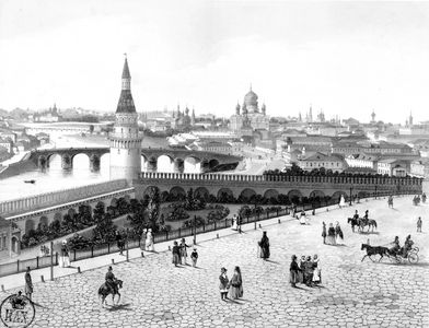 Кремль, Вид на храм Христа Спасителя